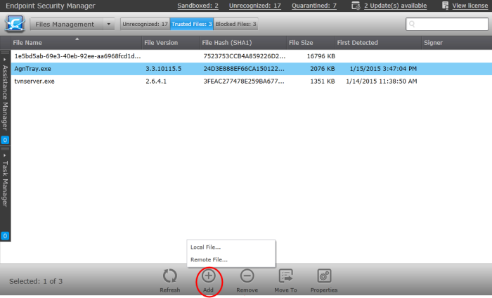 Comodo add trusted folder setup cyberduck gatech